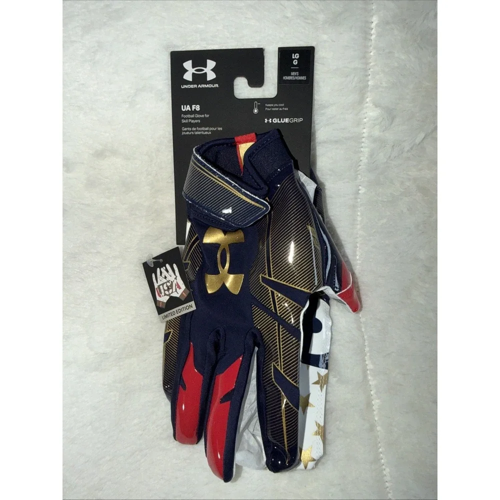 Under Armour Limited Edition F8 Nitro Football Gloves Mens Large Brand New